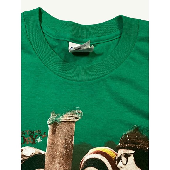 A Christmas Story "I Triple Dog Dare You!" Graphic T-Shirt Green Medium - Picture 8 of 8